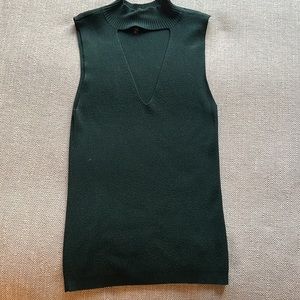 Green Sleeveless sweater tank